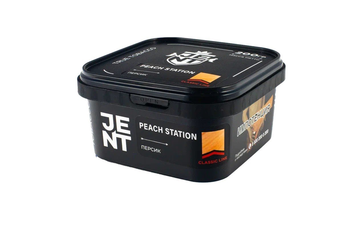 картинка Табак Jent - Персик (Peach Station) 200 гр. от магазина BigSmoke