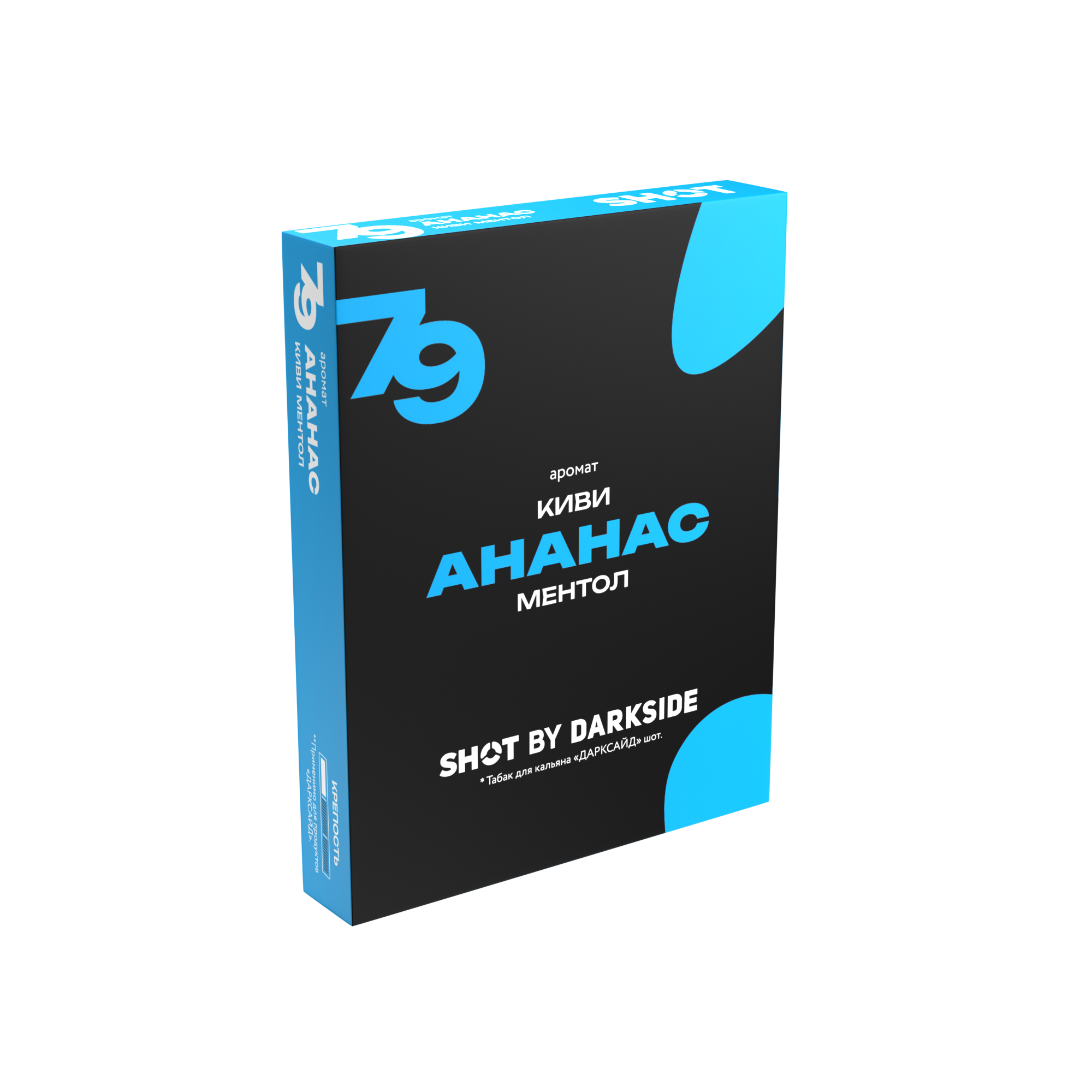 картинка Табак Darkside Shot - 79 Ананас Киви Ментол 25 гр. от магазина BigSmoke