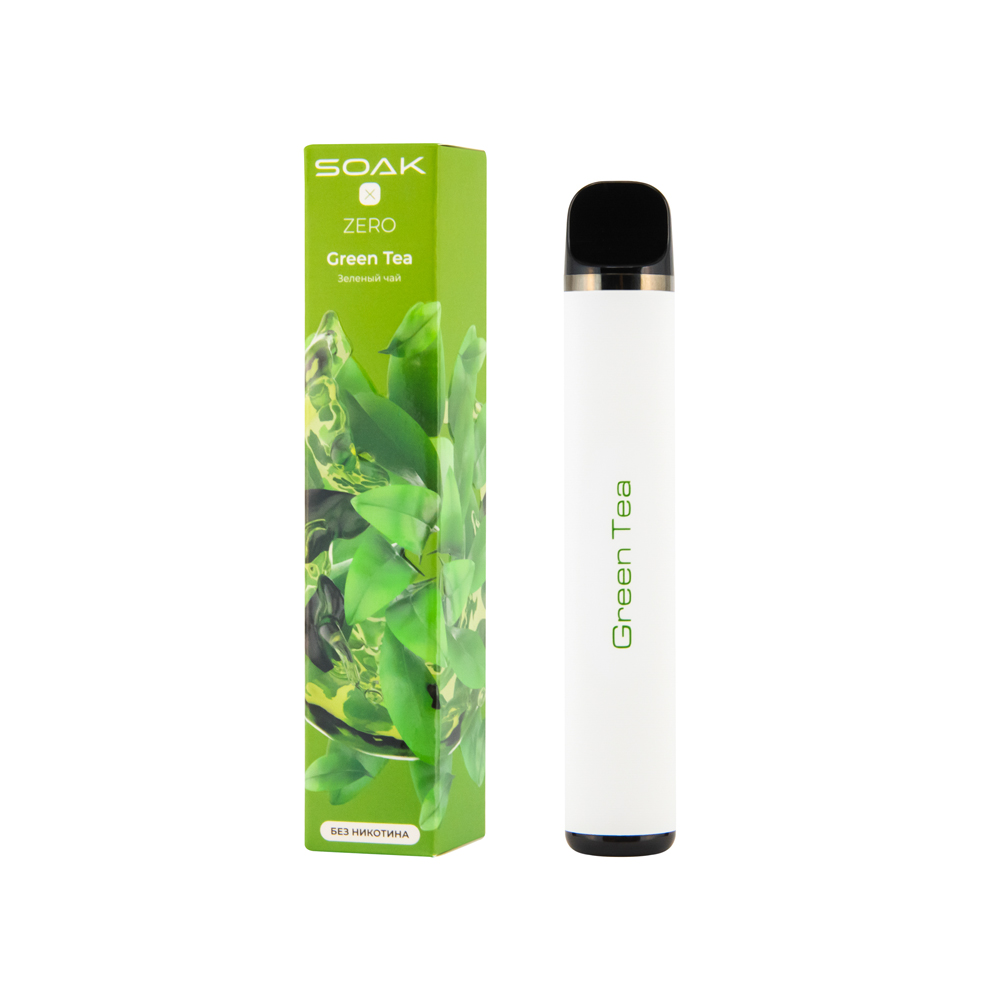 картинка SOAK X Zero 1500 - Green Tea от магазина BigSmoke