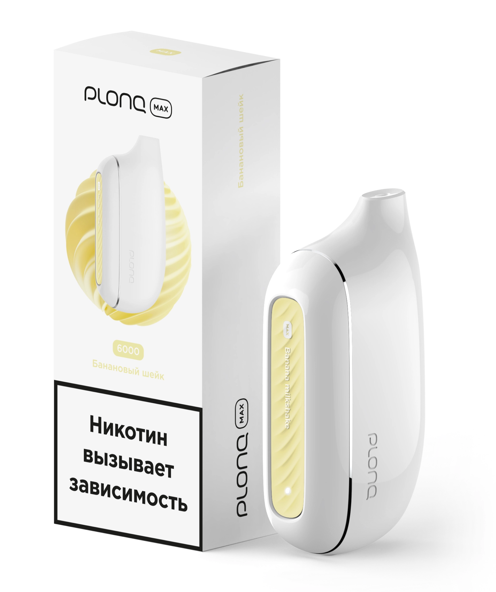 картинка Plonq MAX 6000 - Банановый Шейк от магазина BigSmoke