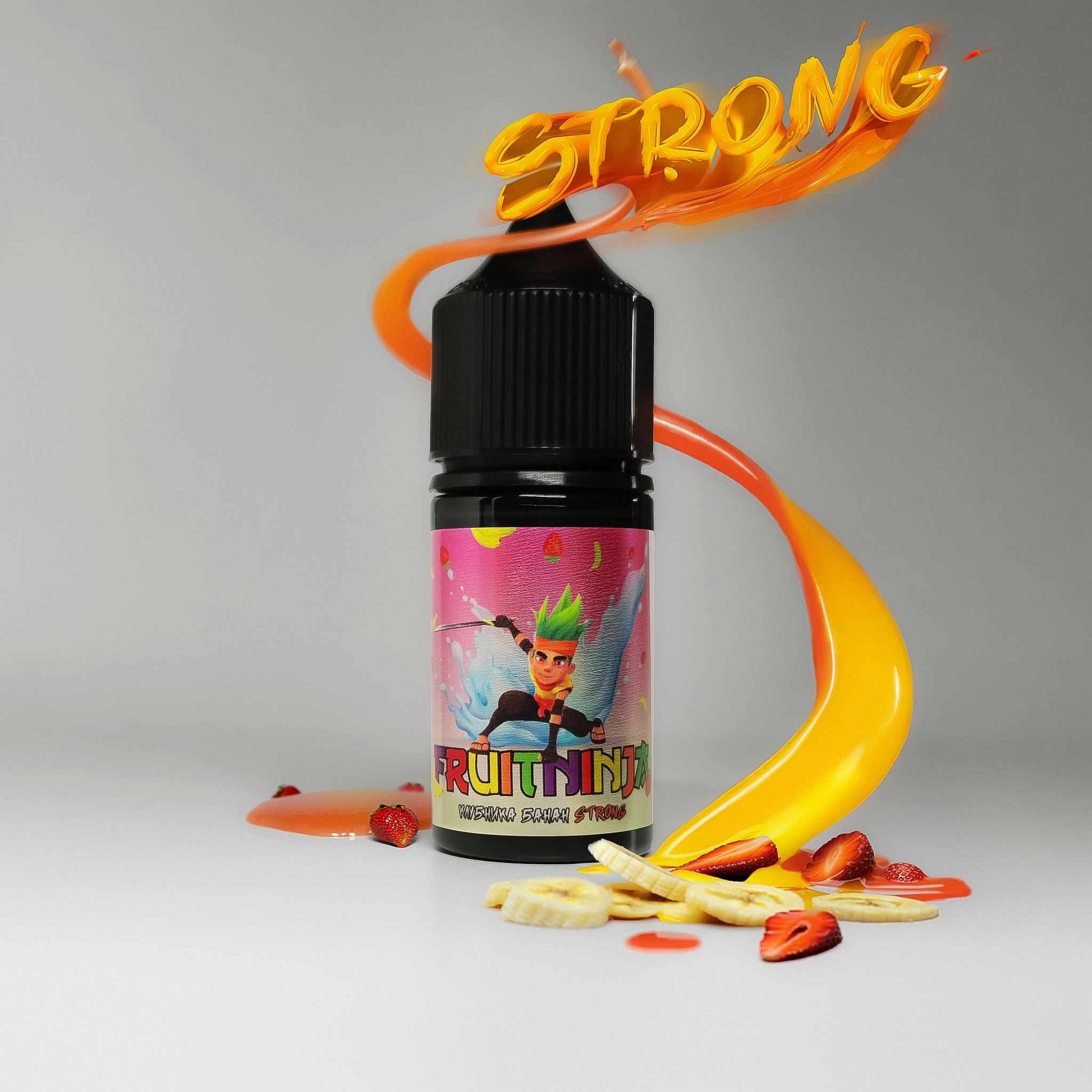 картинка Жидкость Fruit Ninja Strong - Клубника Банан от магазина BigSmoke