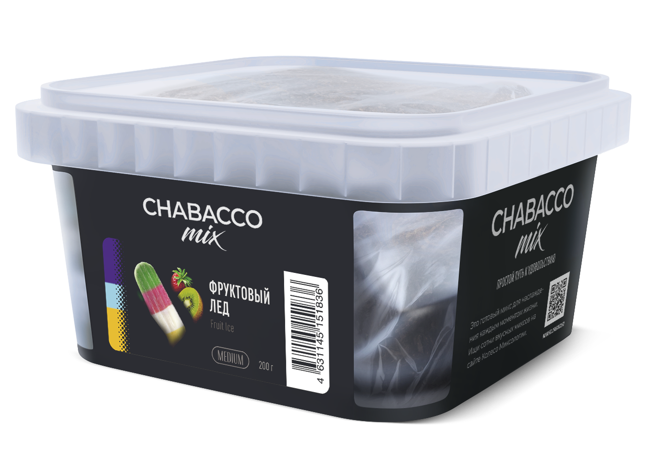 картинка Chabacco Mix Medium - Fruit Ice 200 гр. от магазина BigSmoke