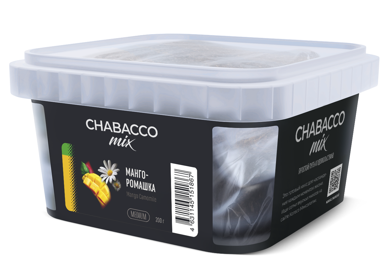 картинка Chabacco Mix Medium - Mango Chamomile 200 гр. от магазина BigSmoke
