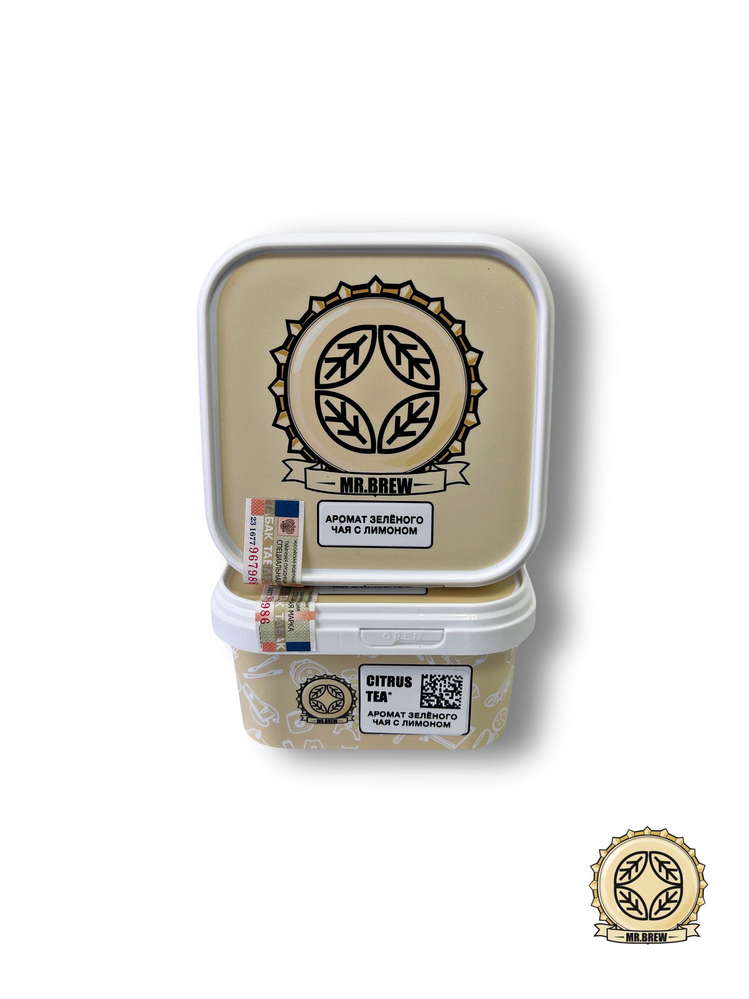 картинка Табак Mr.Brew - Citrus Tea (Аромат Зеленого Чая с Лимоном) 200 гр. от магазина BigSmoke