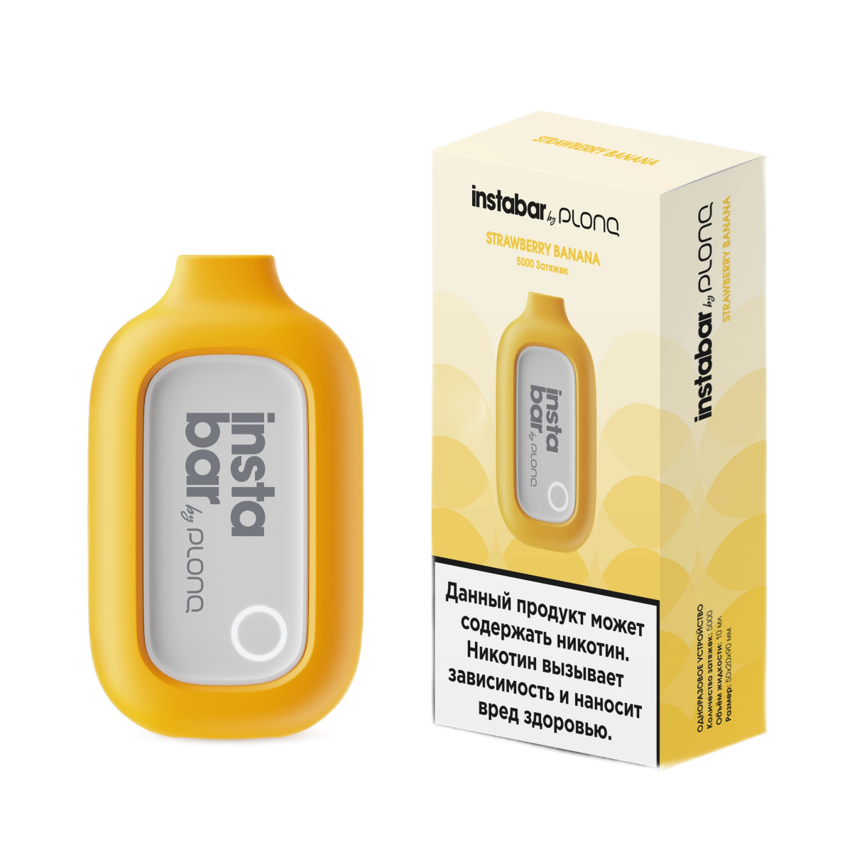 картинка Instabar By PLONQ 5000 - Клубника Банан от магазина BigSmoke