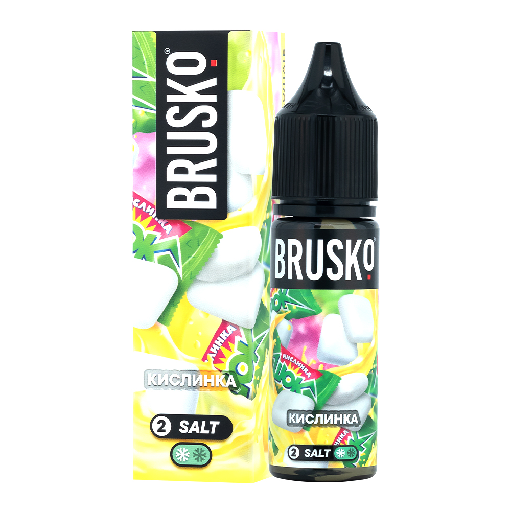 картинка Жидкость Brusko salt, 35 мл, Кислинка, 2 от магазина BigSmoke