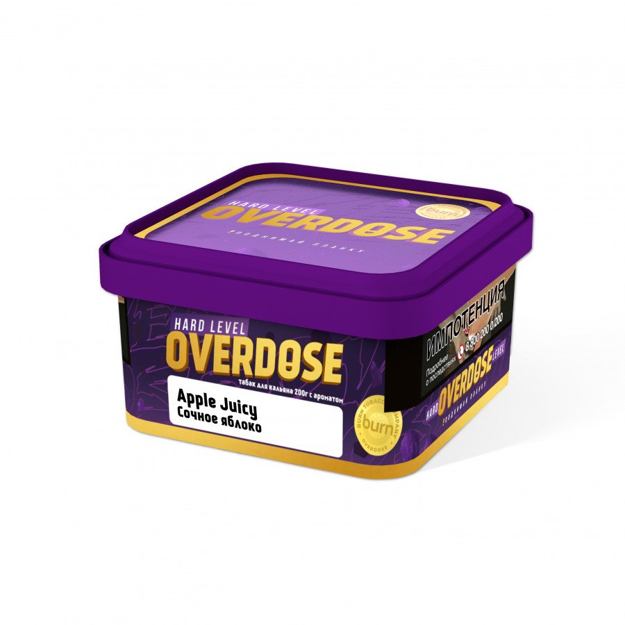 картинка Табак Overdose - Apple Juicy 200 гр. от магазина BigSmoke