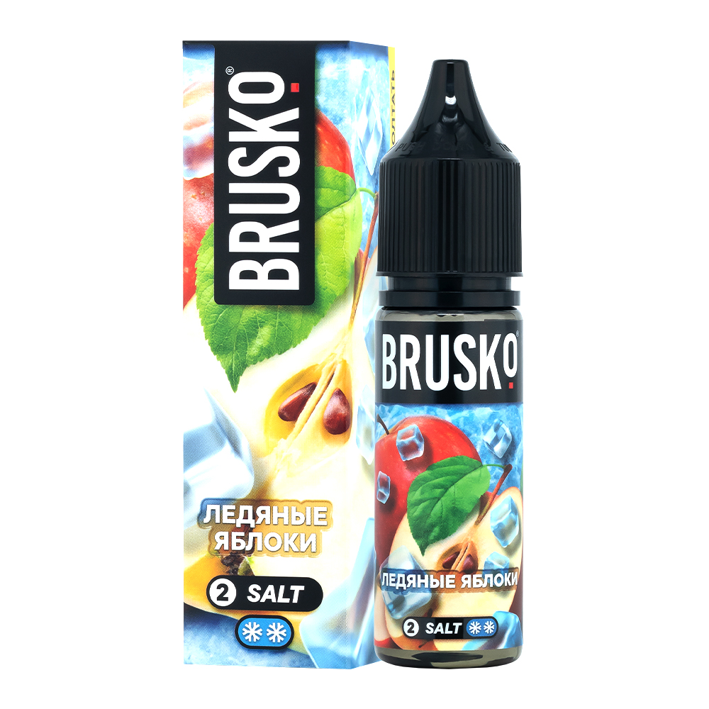 картинка Жидкость Brusko salt, 35 мл, Ледяные яблоки, 2 от магазина BigSmoke
