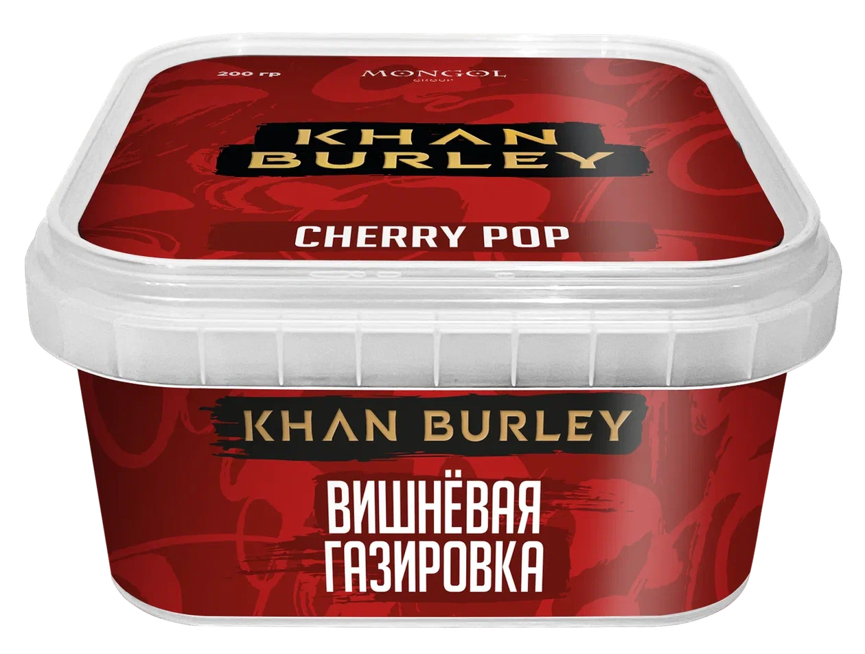 картинка Табак Khan Burley - Вишневая Газировка (Cherry Pop) 200 гр. от магазина BigSmoke