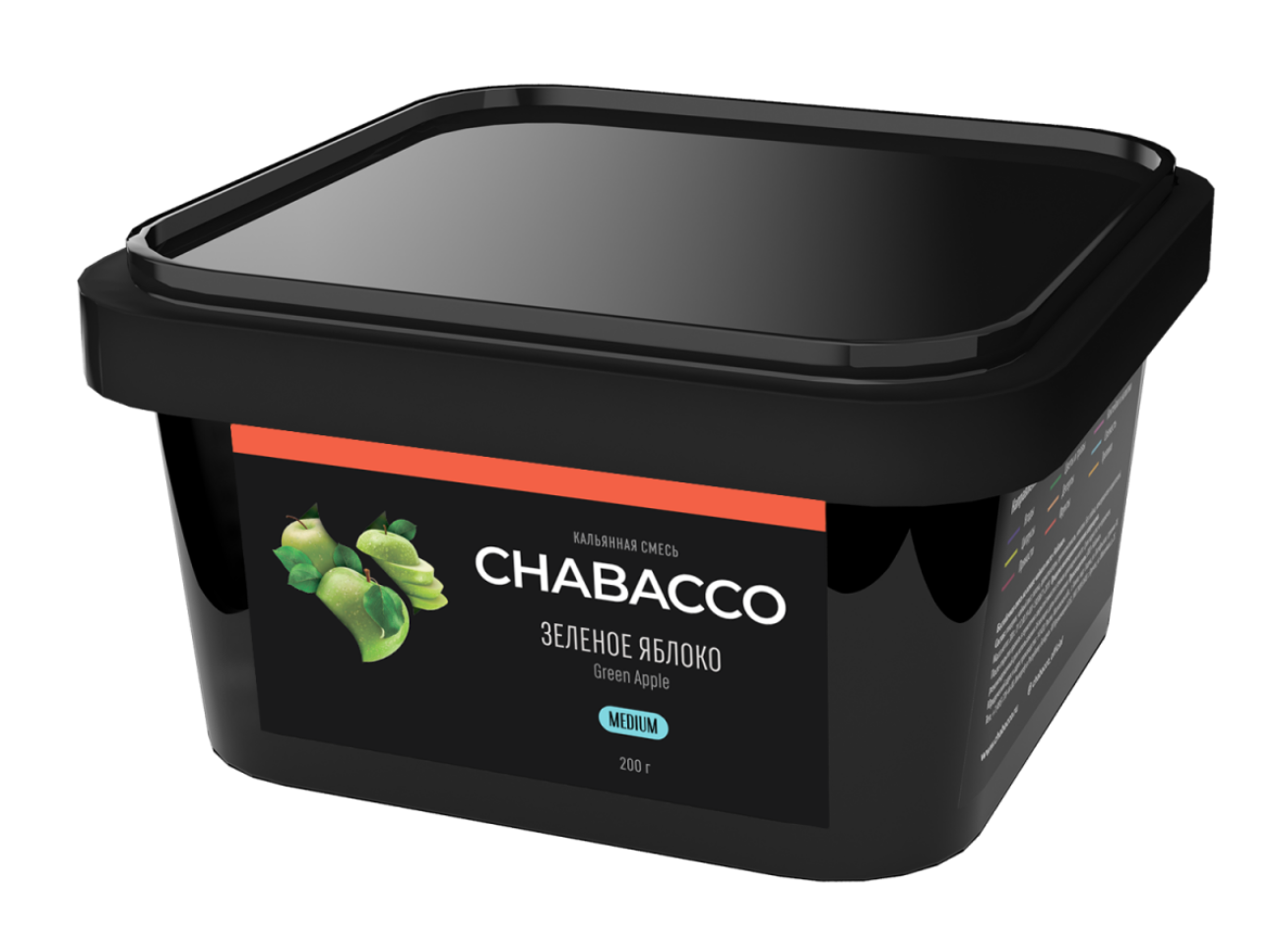 картинка Chabacco Medium - Green Apple 200 гр. от магазина BigSmoke