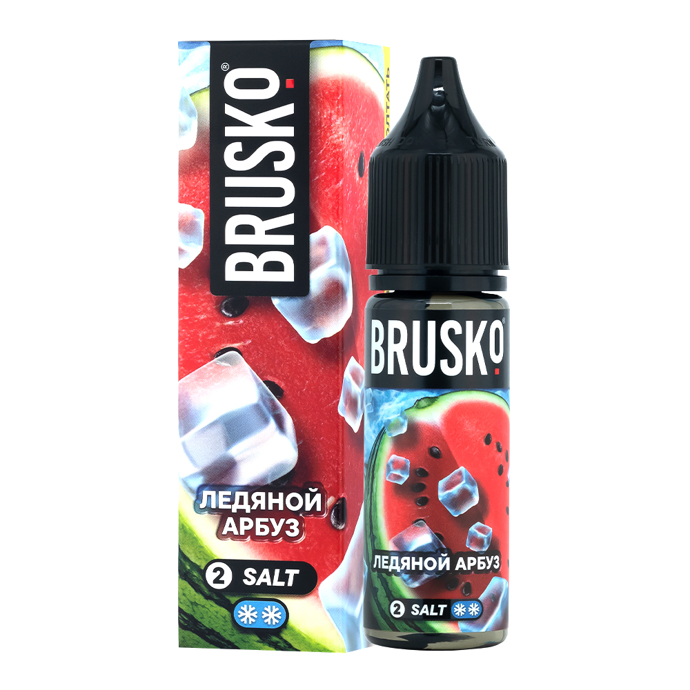 картинка Жидкость Brusko salt, 35 мл, Ледяной арбуз, 2 от магазина BigSmoke