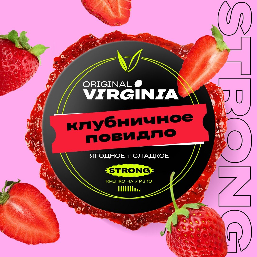 картинка Табак Original Virginia Strong - Клубничное Повидло 100 гр. от магазина BigSmoke