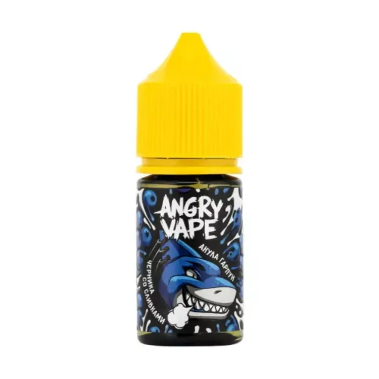 картинка Angry Vape Strong 30 мл. 20 мг. - Акула Гарпун (Черника со Сливками) от магазина BigSmoke