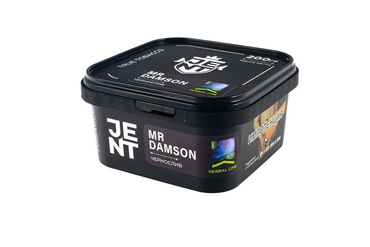 картинка Табак Jent - Чернослив (Mr. Damson) 200 гр. от магазина BigSmoke