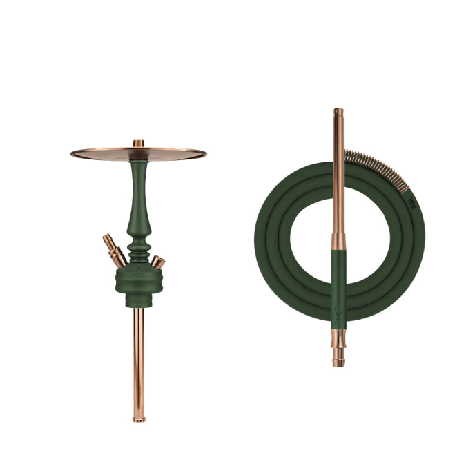 картинка Кальян Hoob - Mars Mini British racing green/Bronze от магазина BigSmoke
