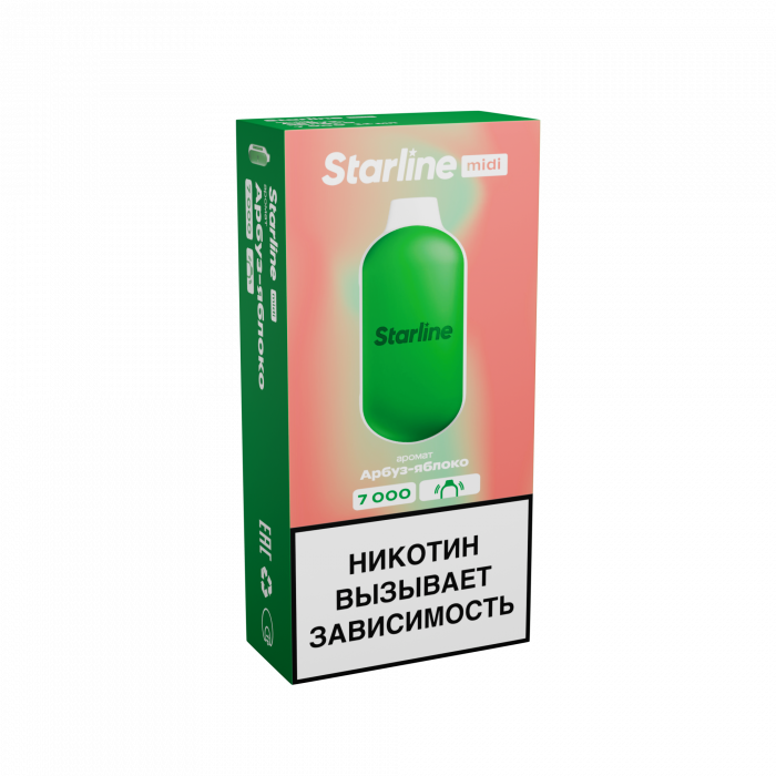 картинка Starline 7000 - Арбуз Яблоко от магазина BigSmoke