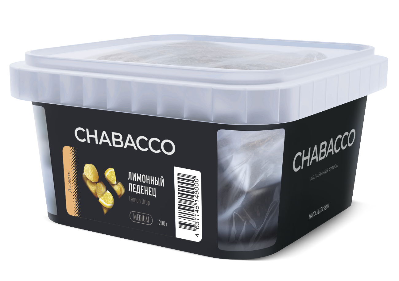 картинка Chabacco Mix Medium - Lemon Drop 200 гр. от магазина BigSmoke