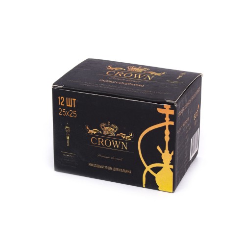 картинка Уголь CROWN 25 мм (12 кубиков) от магазина BigSmoke