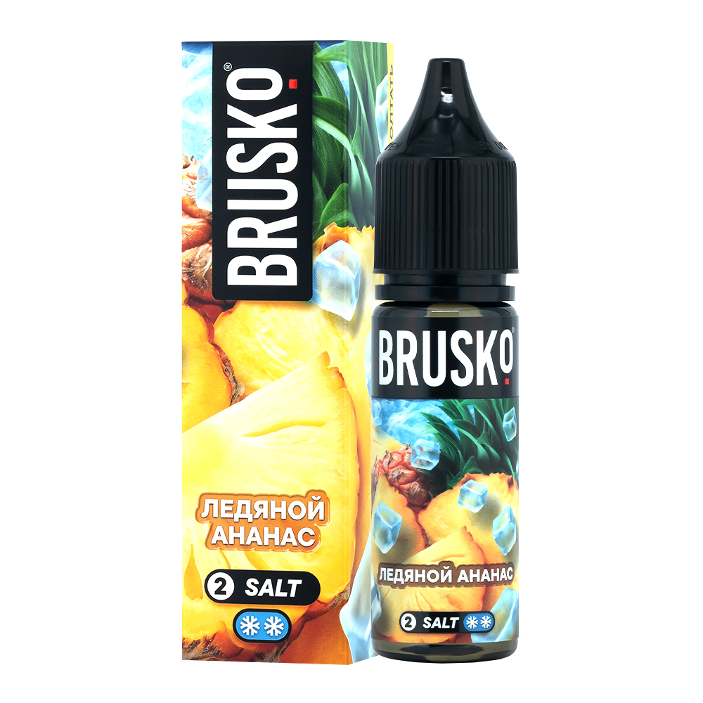 картинка Жидкость Brusko salt, 35 мл, Ледяной ананас, 2 от магазина BigSmoke
