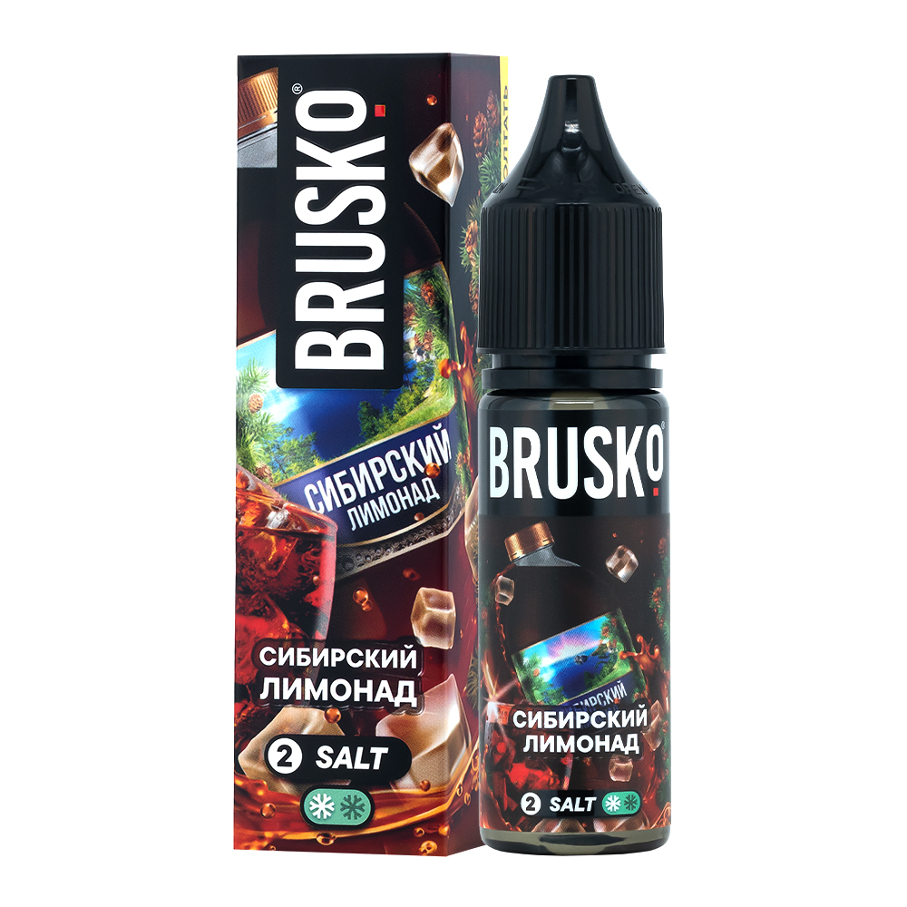 картинка Жидкость Brusko salt, 35 мл, Сибирский лимонад, 2 от магазина BigSmoke