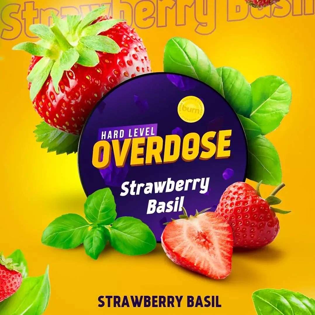 картинка Табак Overdose - Strawberry Basil 100 гр. от магазина BigSmoke