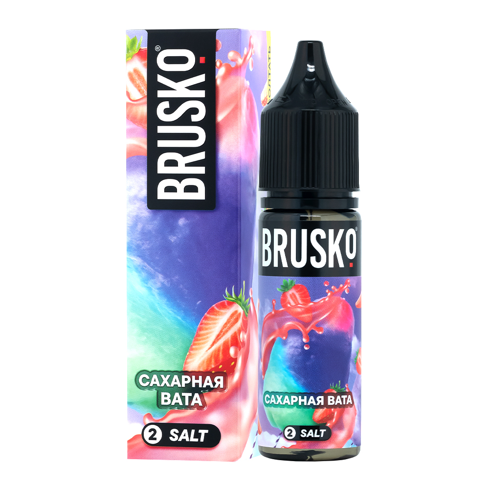 картинка Жидкость Brusko salt, 35 мл, Сахарная вата, 2 от магазина BigSmoke
