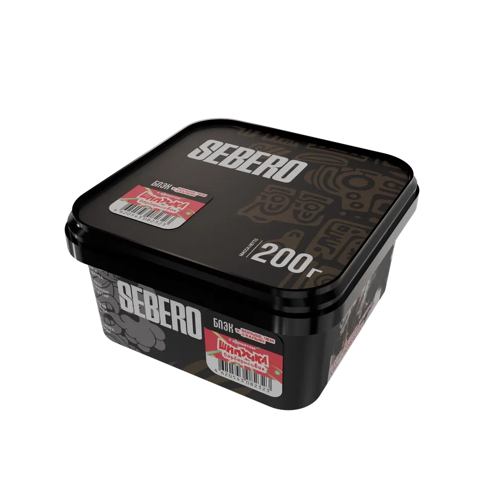 картинка Табак Sebero Black x Больше Чем Кальян - Барбарисовая Шипучка 200 гр. от магазина BigSmoke