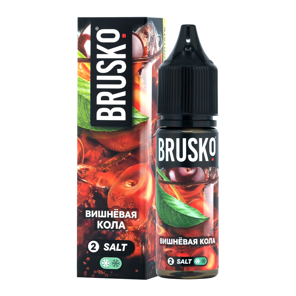 картинка Жидкость Brusko salt, 35 мл, Вишневая кола, 2 от магазина BigSmoke