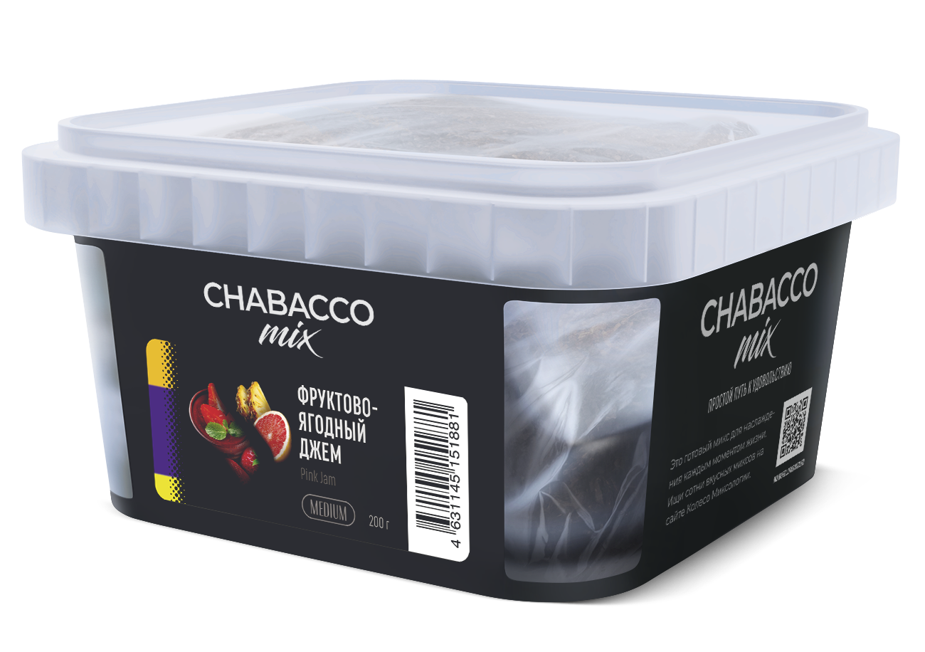 картинка Chabacco Mix Medium - Pink Jam 200 гр. от магазина BigSmoke