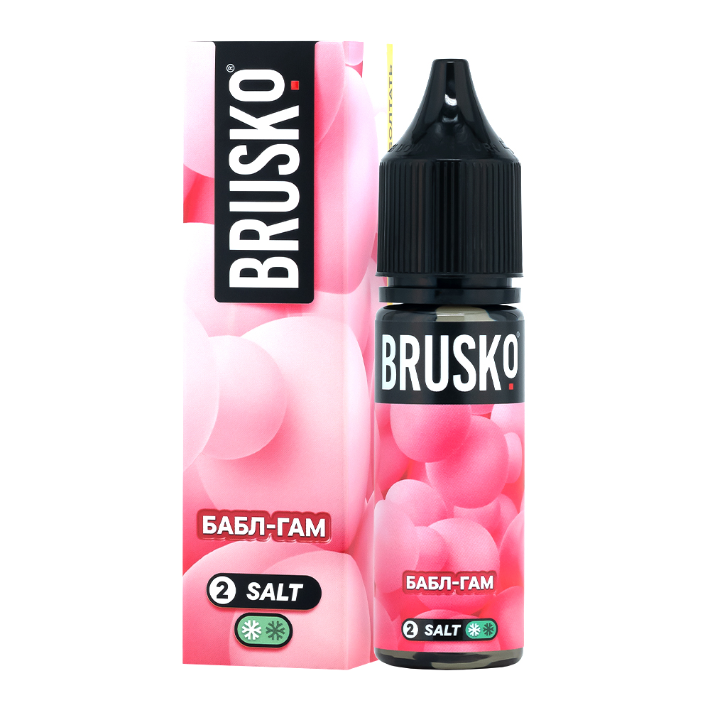 картинка Жидкость Brusko salt, 35 мл, Бабл-гам, 2 от магазина BigSmoke