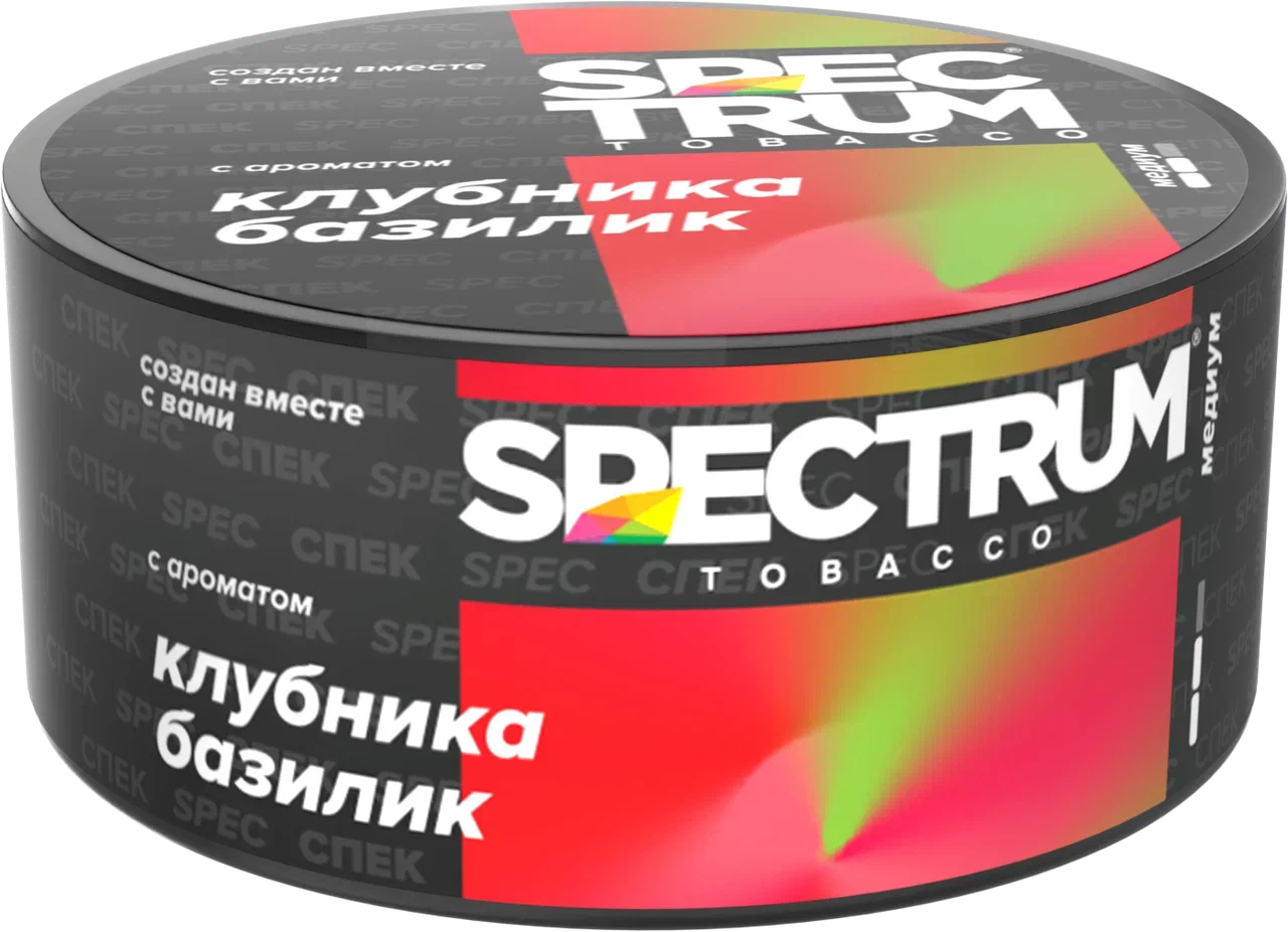 картинка Табак Spectrum Medium - Клубника Базилик 25 гр. от магазина BigSmoke