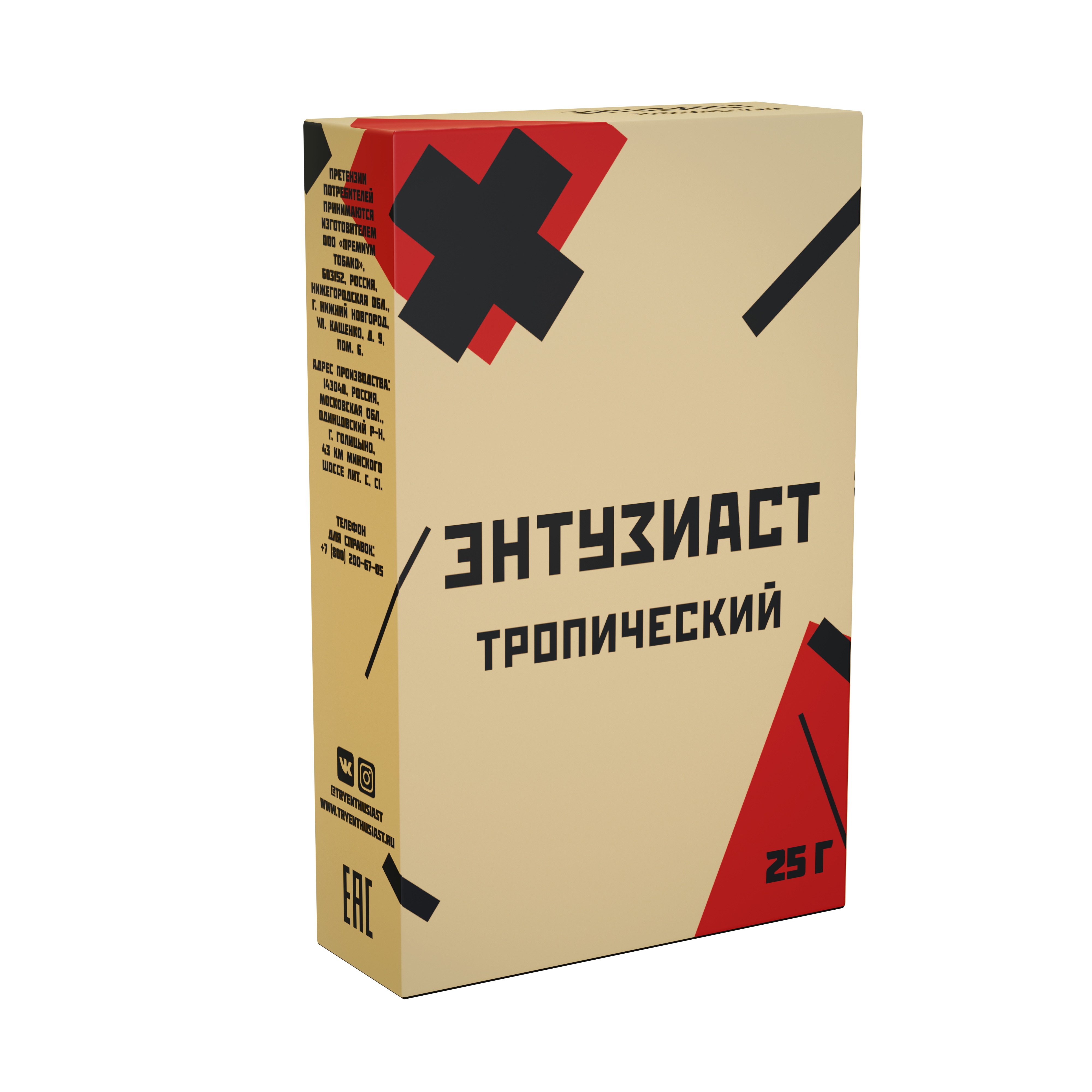 картинка Табак Энтузиаст - Тропический 25 гр. от магазина BigSmoke