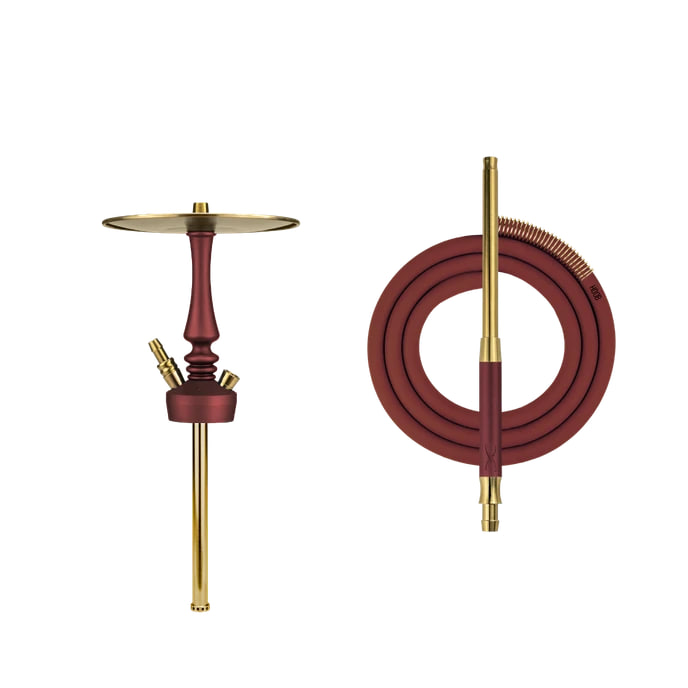 картинка Кальян Hoob - Mars Mini PRO (Wine Red/Gold) от магазина BigSmoke