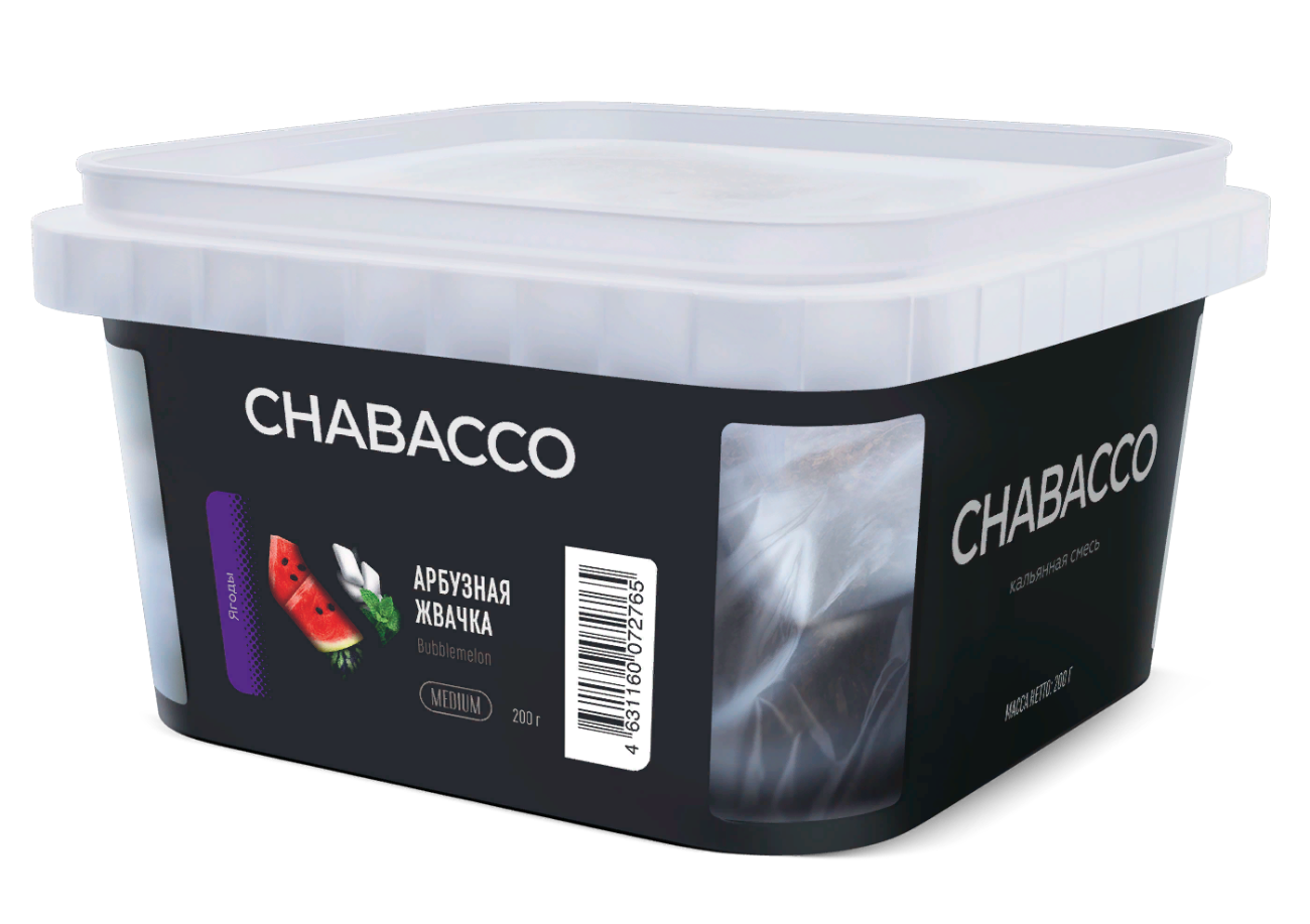 картинка Chabacco Mix Medium - Watermelon Gum 200 гр. от магазина BigSmoke