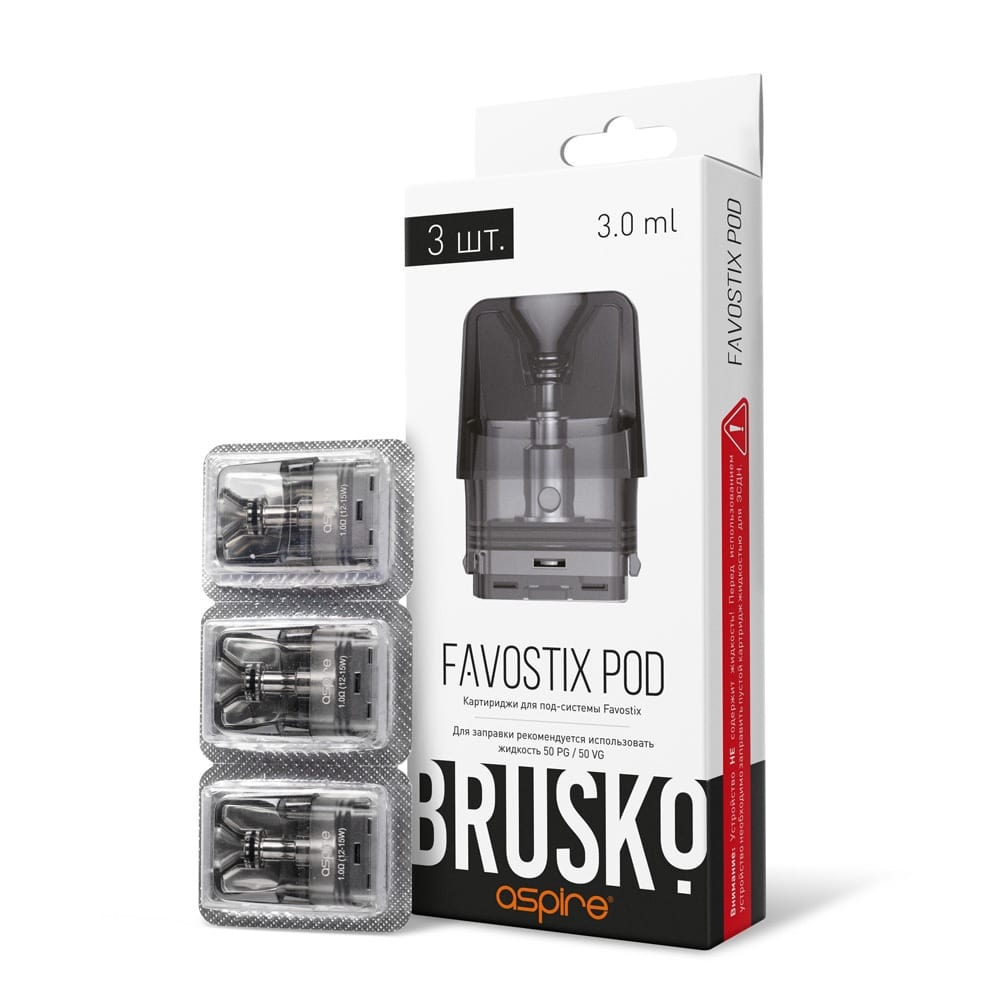картинка Сменный Картридж Brusko Favostix 0.6 oM (3 шт) от магазина BigSmoke