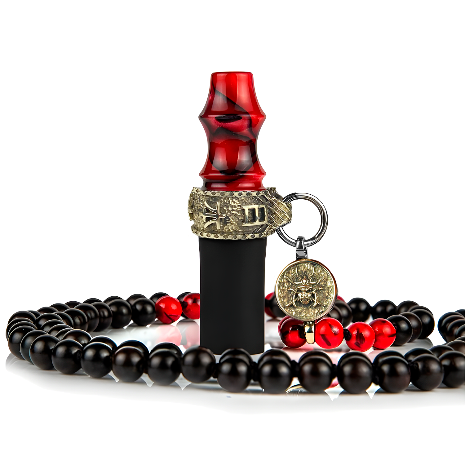 картинка Индивидуальный мундштук Samurai Beads Red от магазина BigSmoke