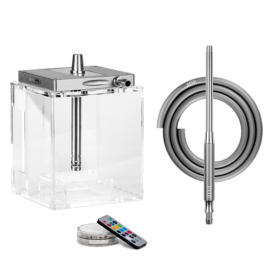 картинка Кальян HOOB - Atom Space Grey/Stainless Steel от магазина BigSmoke