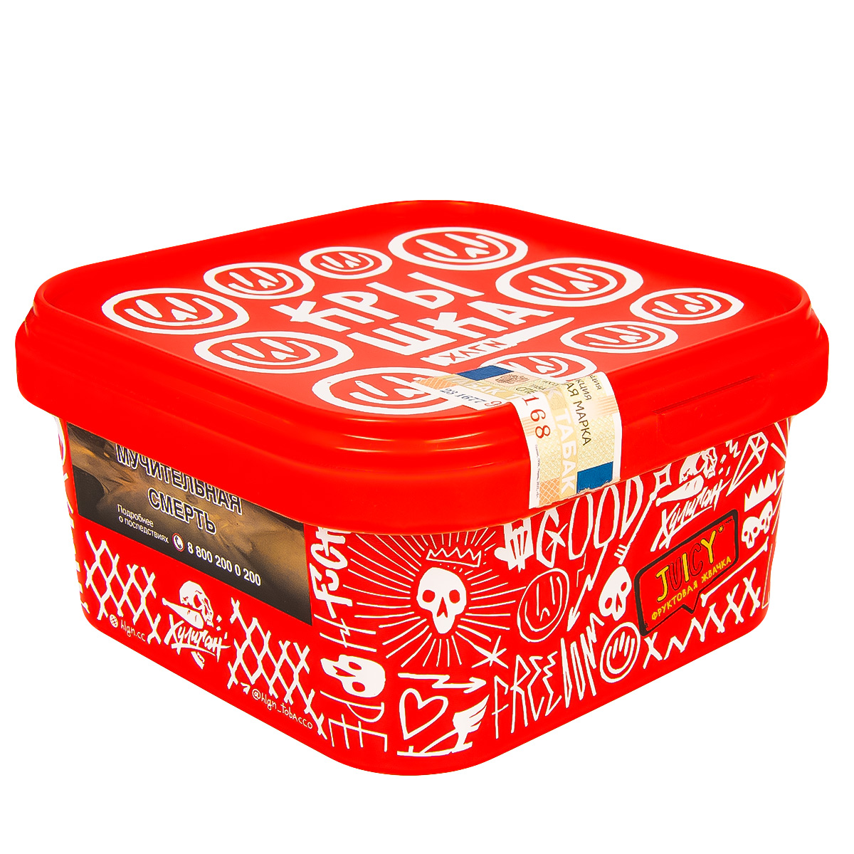 картинка Табак Хулиган - Juicy (Фруктовая Жвачка) 200 гр. от магазина BigSmoke
