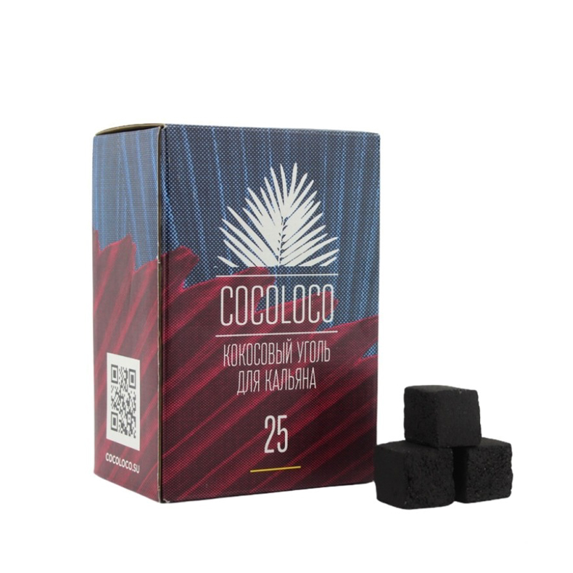 картинка Уголь CocoLoco 25 мм от магазина BigSmoke