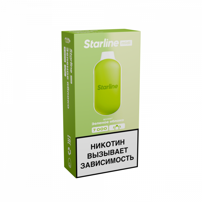 картинка Starline 7000 - Зеленое Яблоко от магазина BigSmoke