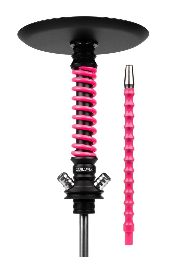 картинка Кальян Mamay Customs Coilover Mini Base - Черный Мат/Розовый Флюр от магазина BigSmoke