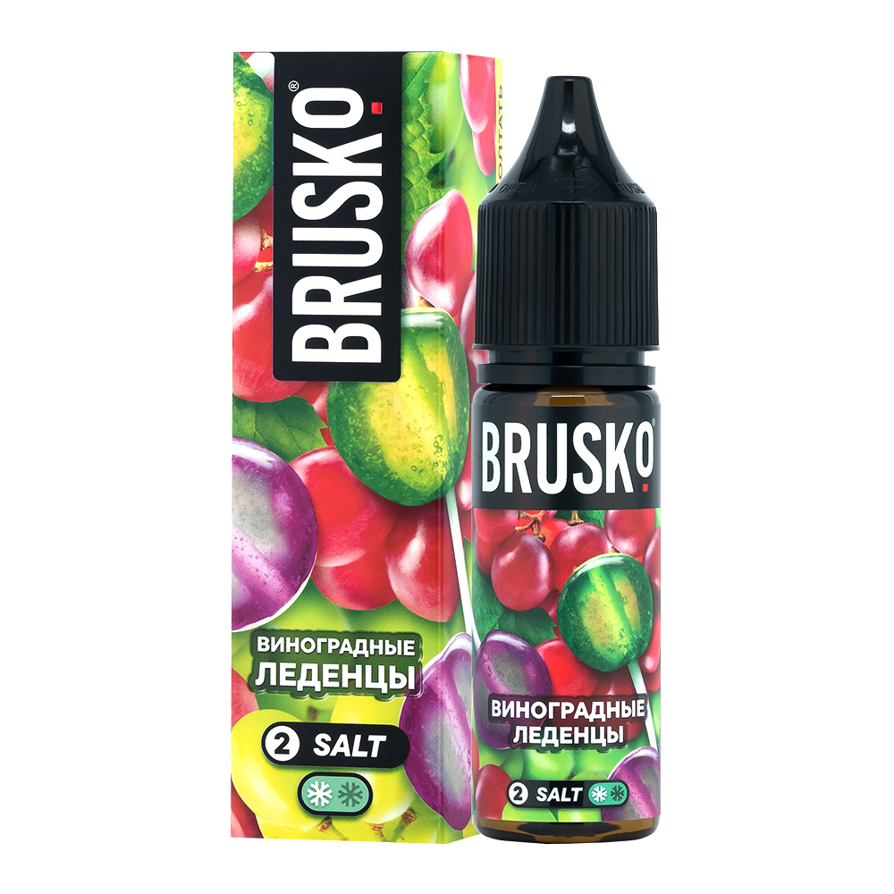 картинка Жидкость Brusko salt, 35 мл, Виноградные леденцы, 2 от магазина BigSmoke
