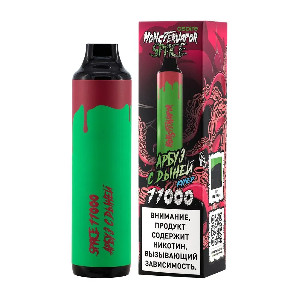 картинка Brusko Monstrvapor Space 11000 - Арбуз с Дыней от магазина BigSmoke