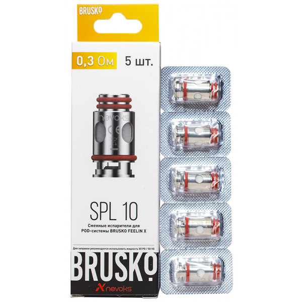 картинка Испаритель Brusko Feelin SPL-10 0.3 Om (5 шт) от магазина BigSmoke