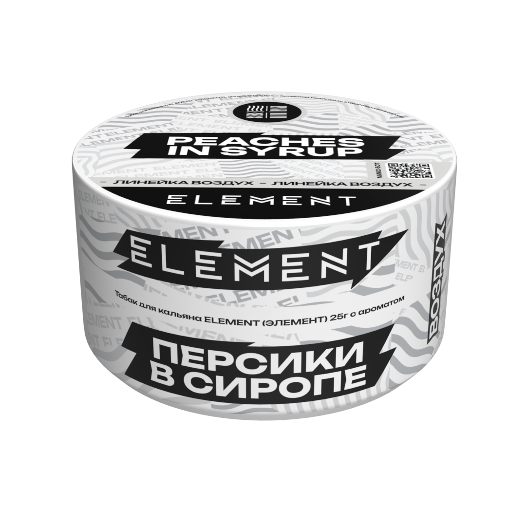картинка Табак Element Воздух - Peaches in Syrup 25 гр. от магазина BigSmoke