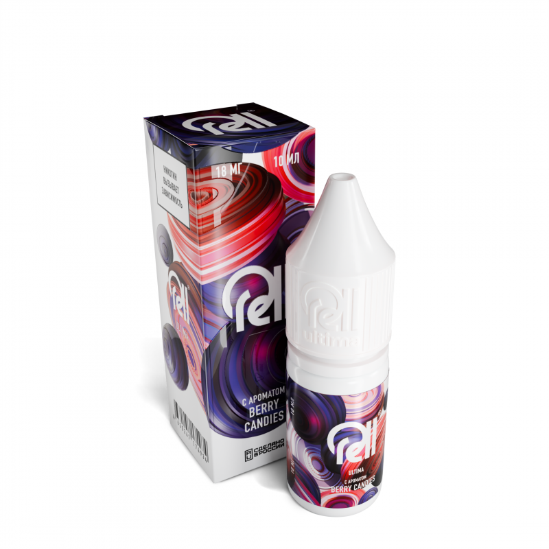 картинка Жидкость Rell Ultimate 10мл 20мг - Berries Candy (Ягодные Конфеты) от магазина BigSmoke