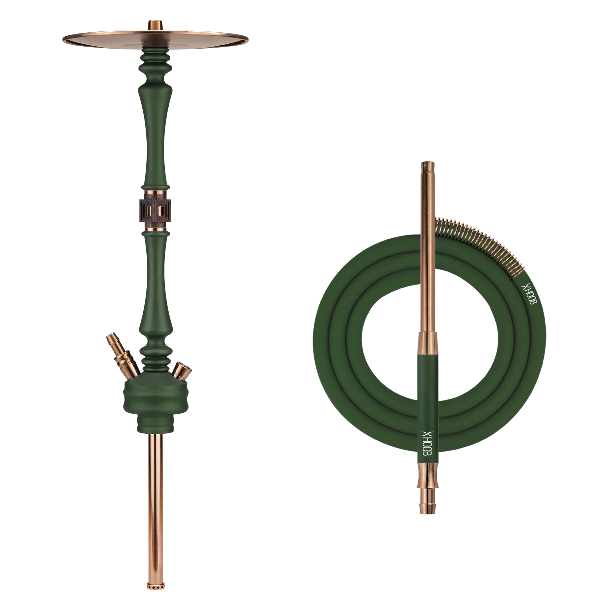 картинка Кальян Hoob - Mars British racing green/Bronze от магазина BigSmoke