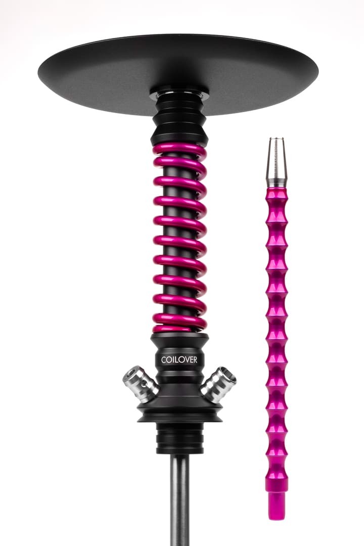 картинка Кальян Mamay Customs Coilover Mini Base - Черный Мат/Розовый Лак от магазина BigSmoke