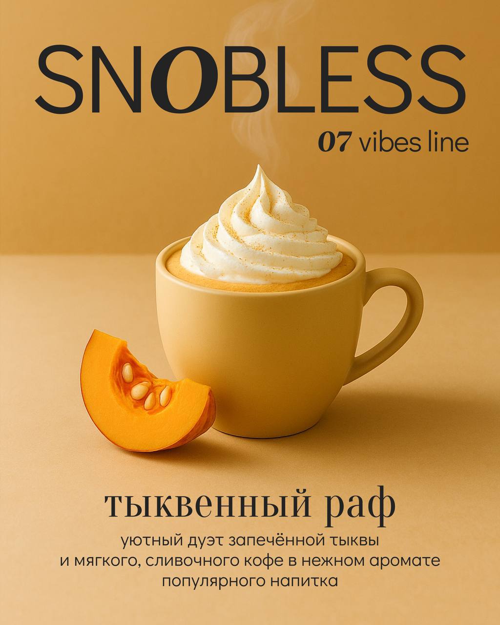 картинка Табак Snobless - Тыквенный раф (Pumpkin Raf Coffee) 100 гр. от магазина BigSmoke