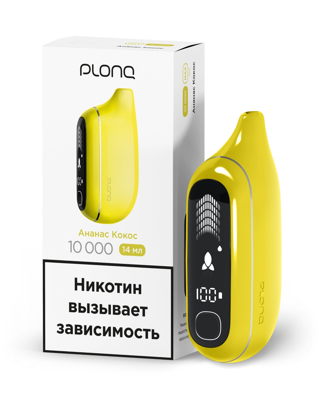 картинка PLONQ Max Pro 10000 - Ананас Кокос от магазина BigSmoke